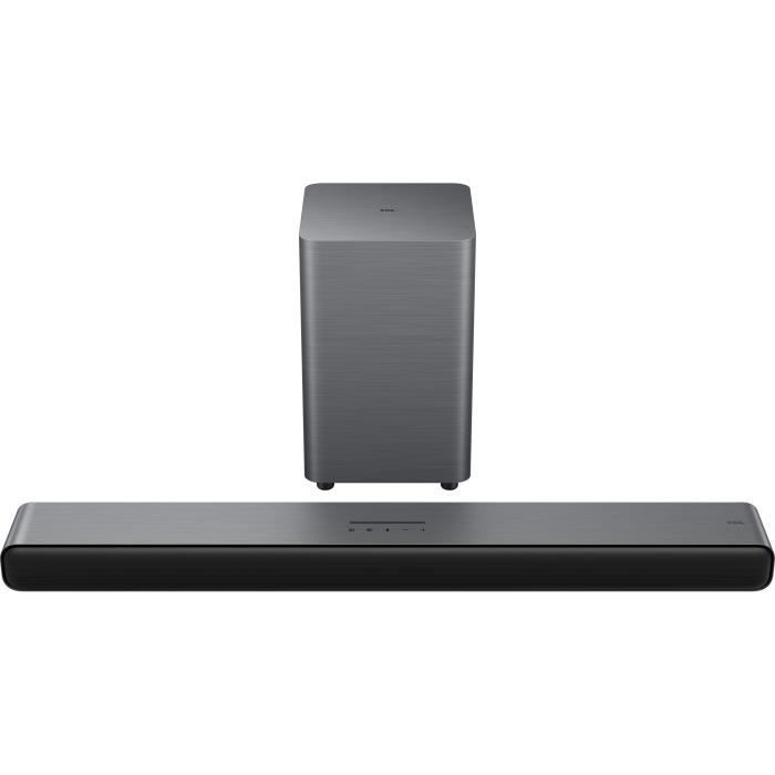 Barre de son - TCL - S55HE - Dolby Atmos 2.1 - Avec caisson de basses sans fil - Noir