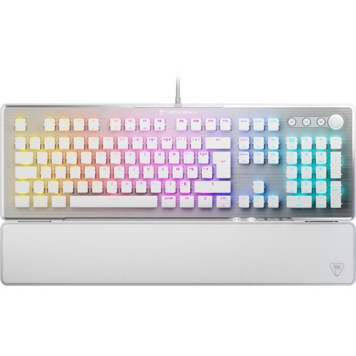 Clavier gaming PC mécanique - TURTLE BEACH - TBK-1002-12-FR - Vulcan II - Blanc