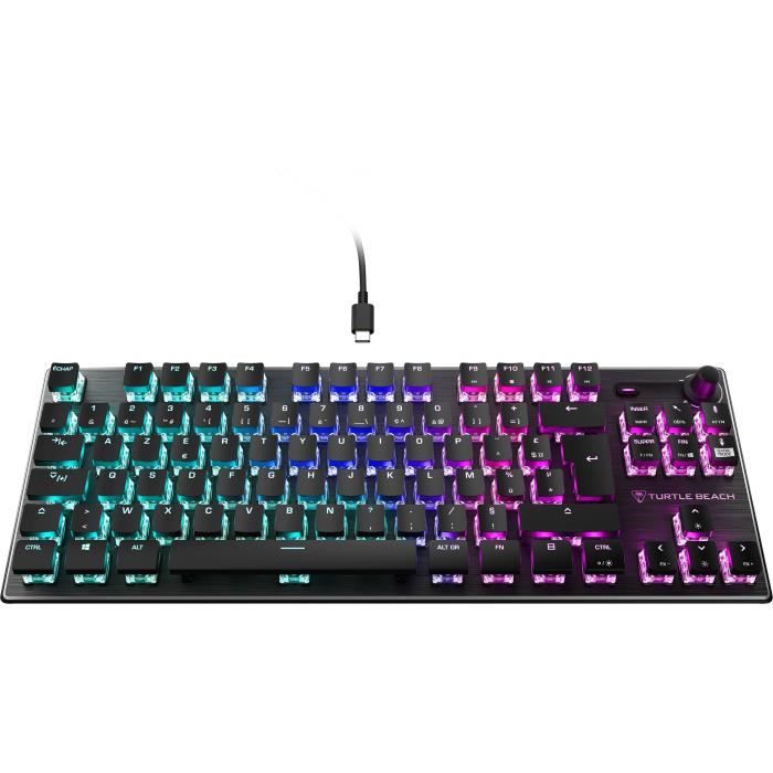 Clavier gaming RGB mŽcanique compact - TURTLE BEACH - Vulcan TKL - Noir