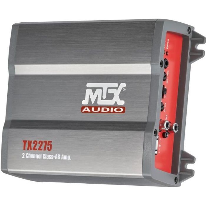 MTX TX2275 Amplificateur voiture 2x110W RMS 2 ou 1x220W RMS 4 Filtres actifs variables EntrŽes haut niveau