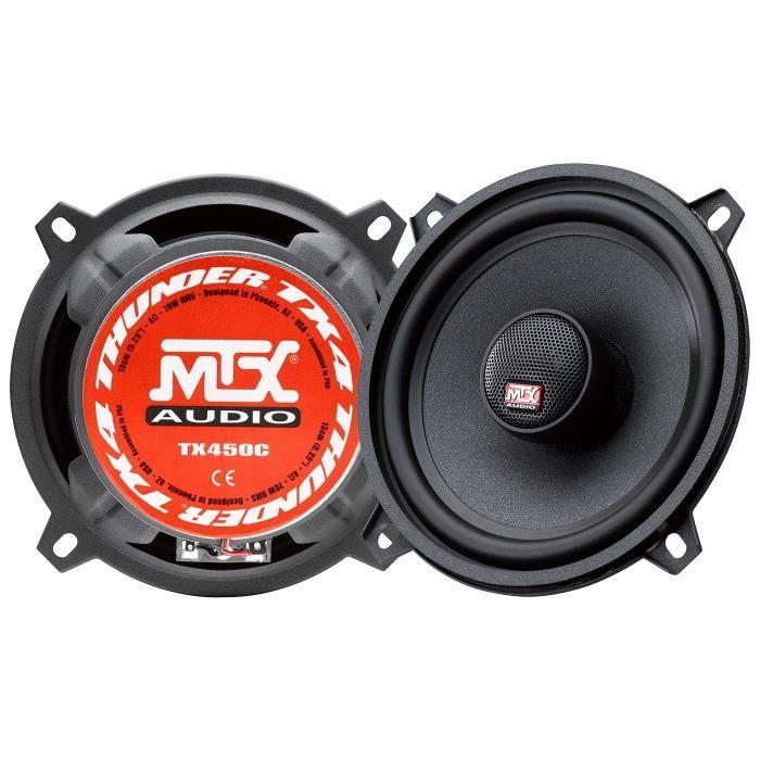 MTX TX450C Haut-parleurs voiture Coaxiaux 2 voies 13cm 70W RMS 4 membrane pulpe cŽlulose