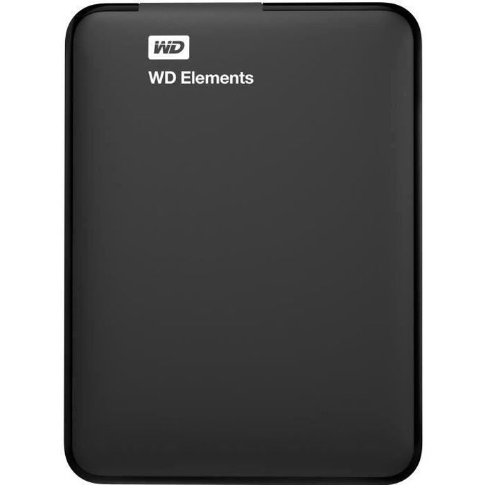 WD - Disque dur Externe - WD Elements - 4To - USB 3.0 (WDBU6Y0040BBK-WESN)