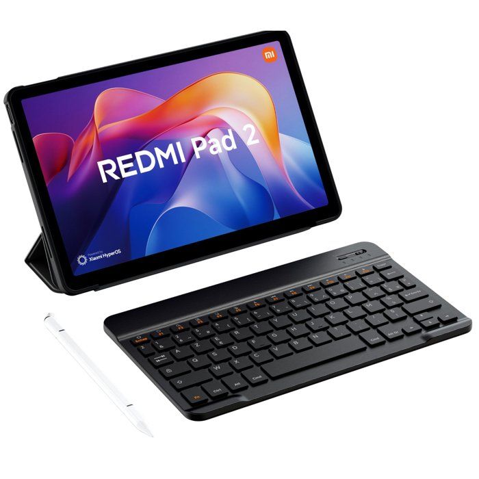 Pack Tablette Android Redmi Pad 2 - Version Fran�aise - Ecran 11'' 2,5K - 128 Go - Gris + Coque + Stylet + Clavier