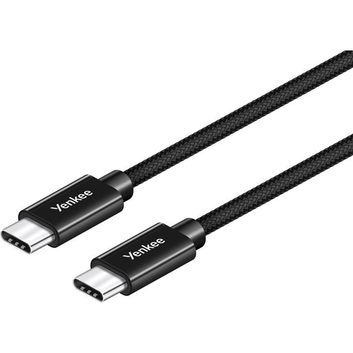 C‰ble USB-C 0,2 m - YENKEE - YCU C02 BK
