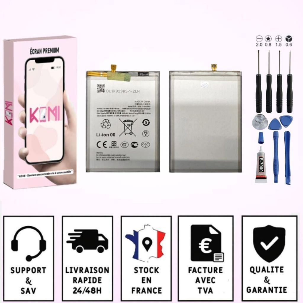 Batterie Samsung Galaxy A16 5G/4G avec badges garantie