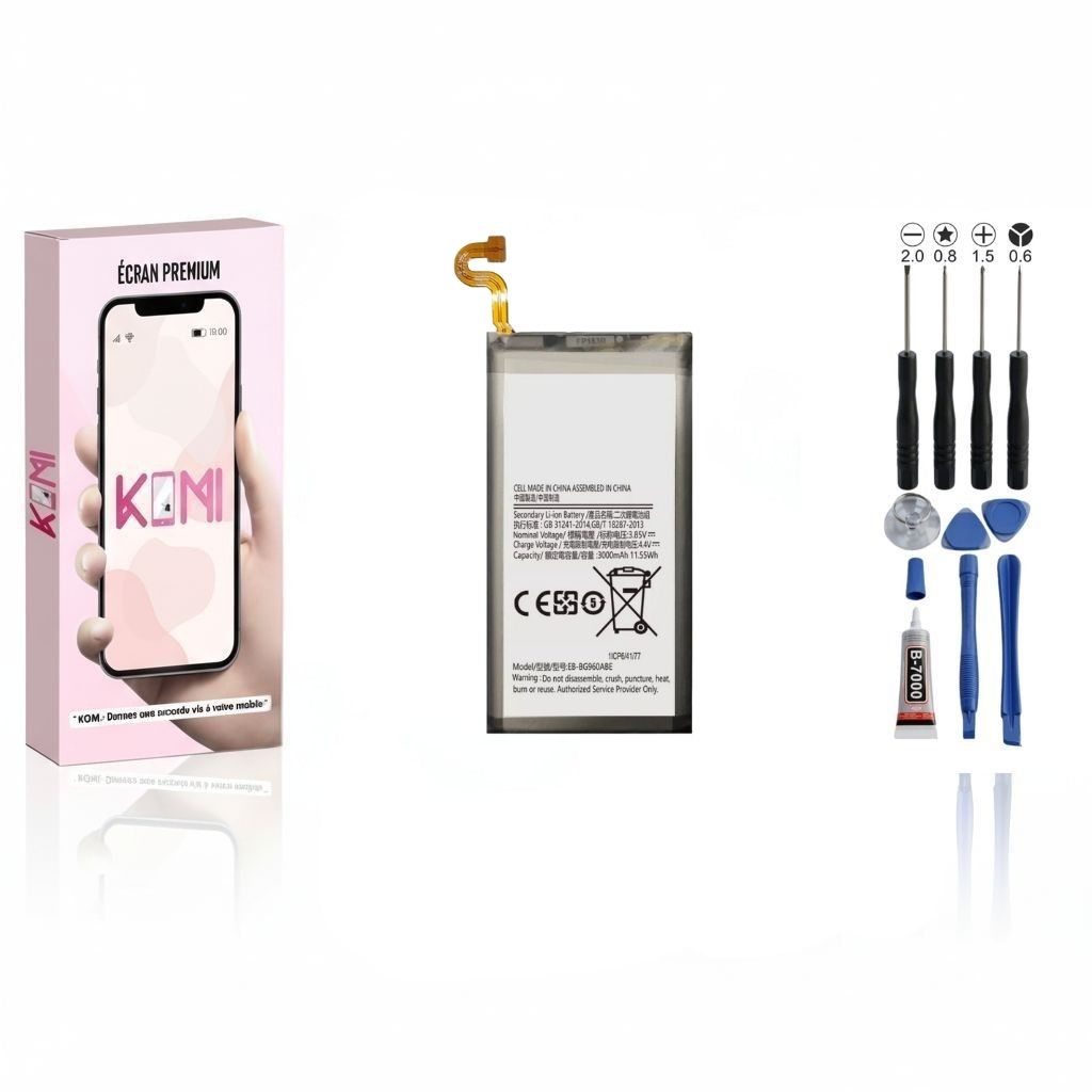 Batterie Samsung Galaxy S9 avec kit outils