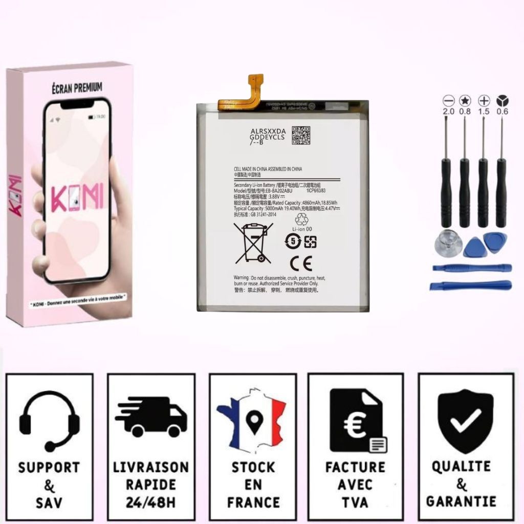 Batterie Samsung Galaxy A20e/A10e avec colle