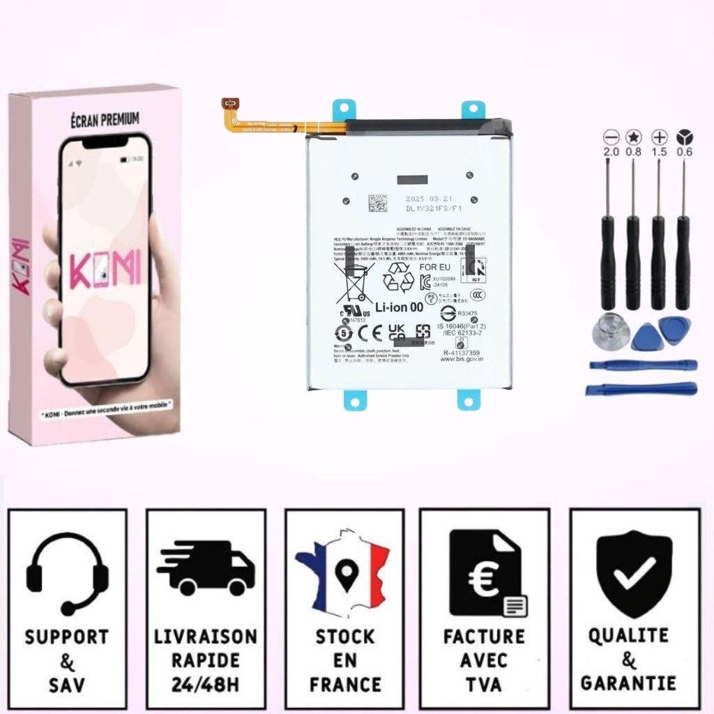 Batterie Samsung Galaxy A36/A37/A56/A57 avec colle