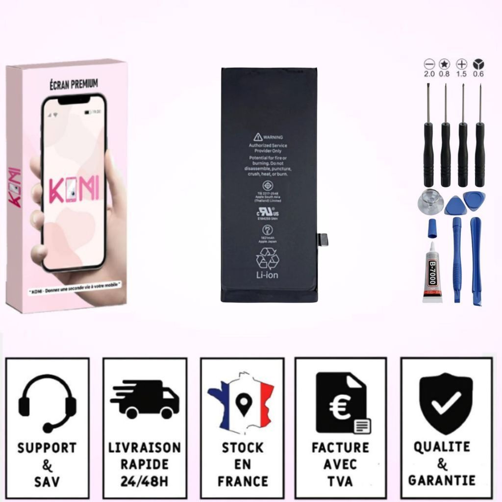 Batterie iPhone SE 2020 avec badges garantie