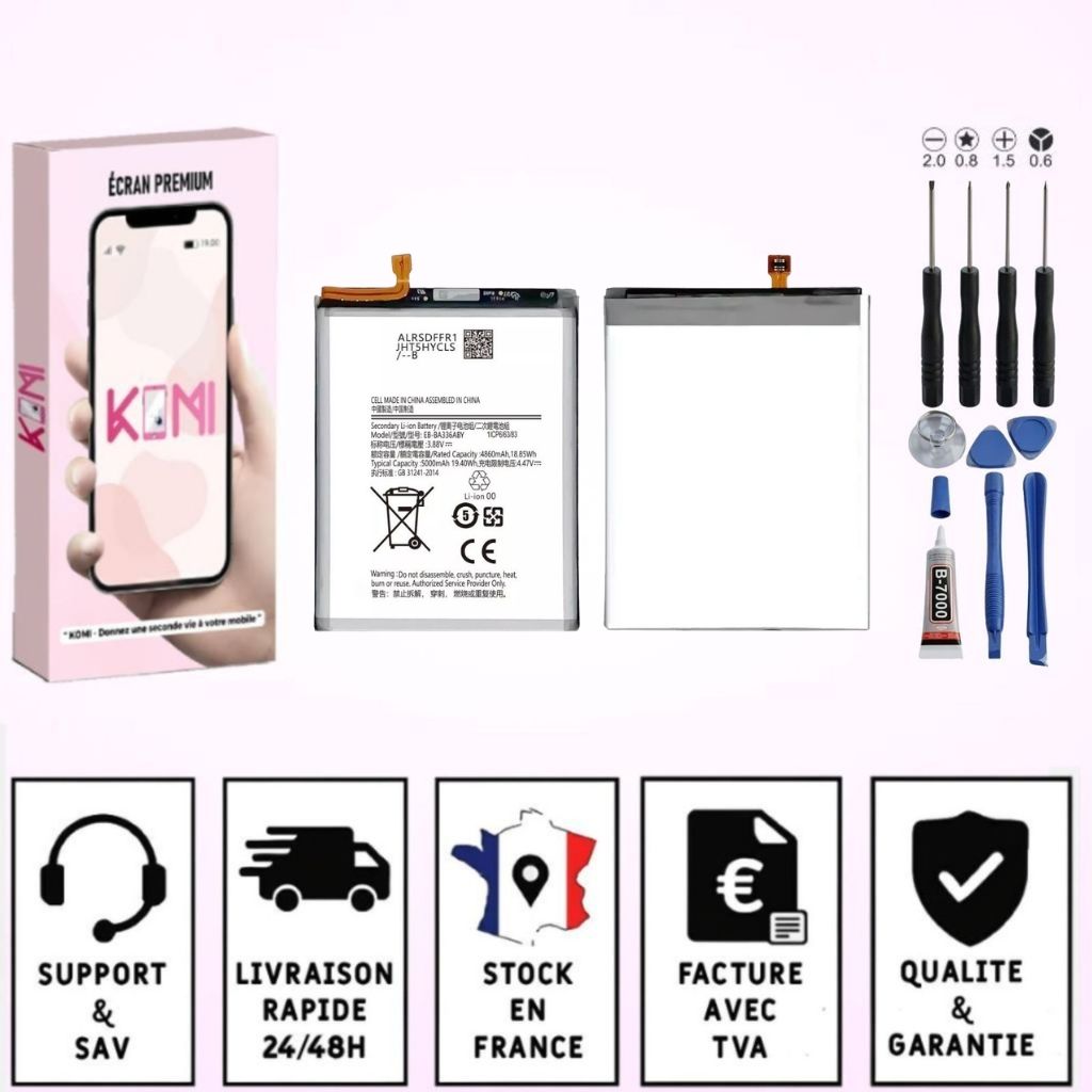 Batterie Samsung Galaxy A33/A53 avec badges garantie