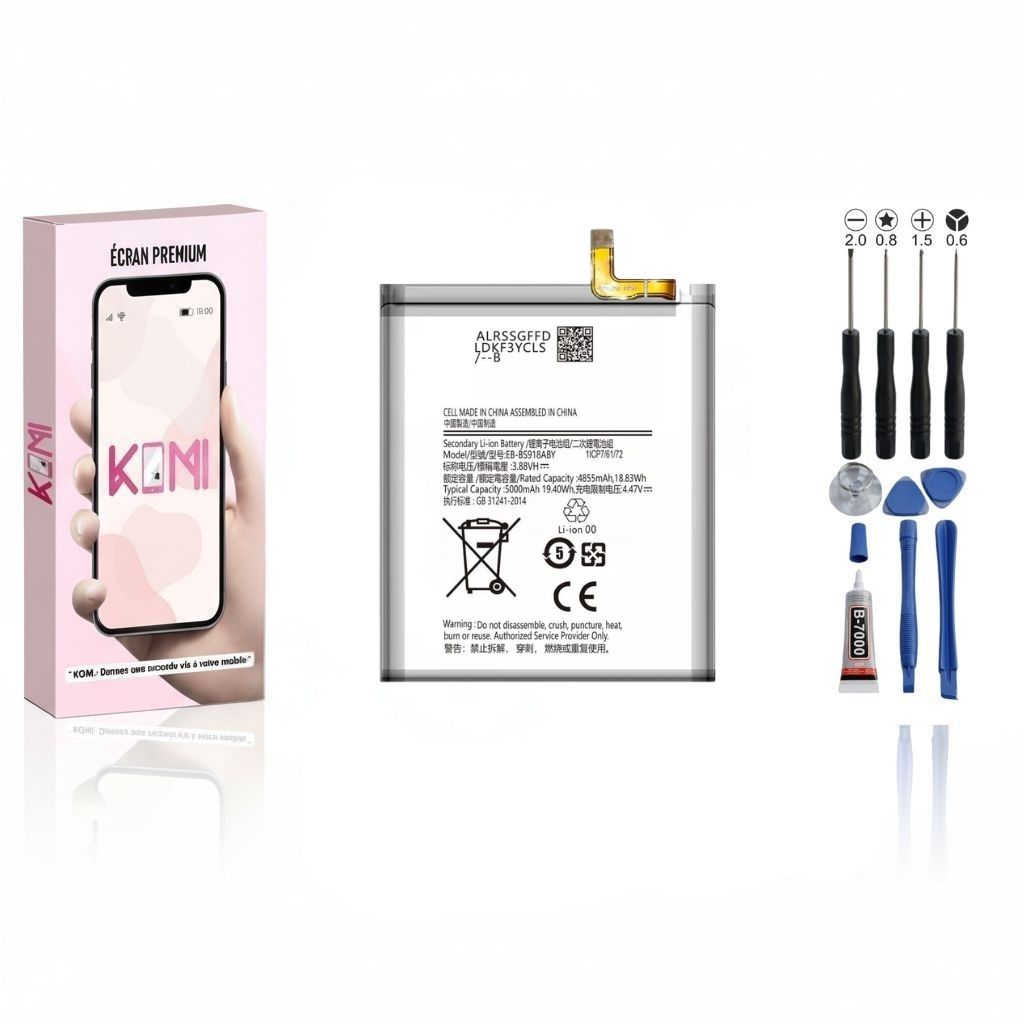 Batterie Samsung Galaxy S23 Ultra avec kit outils