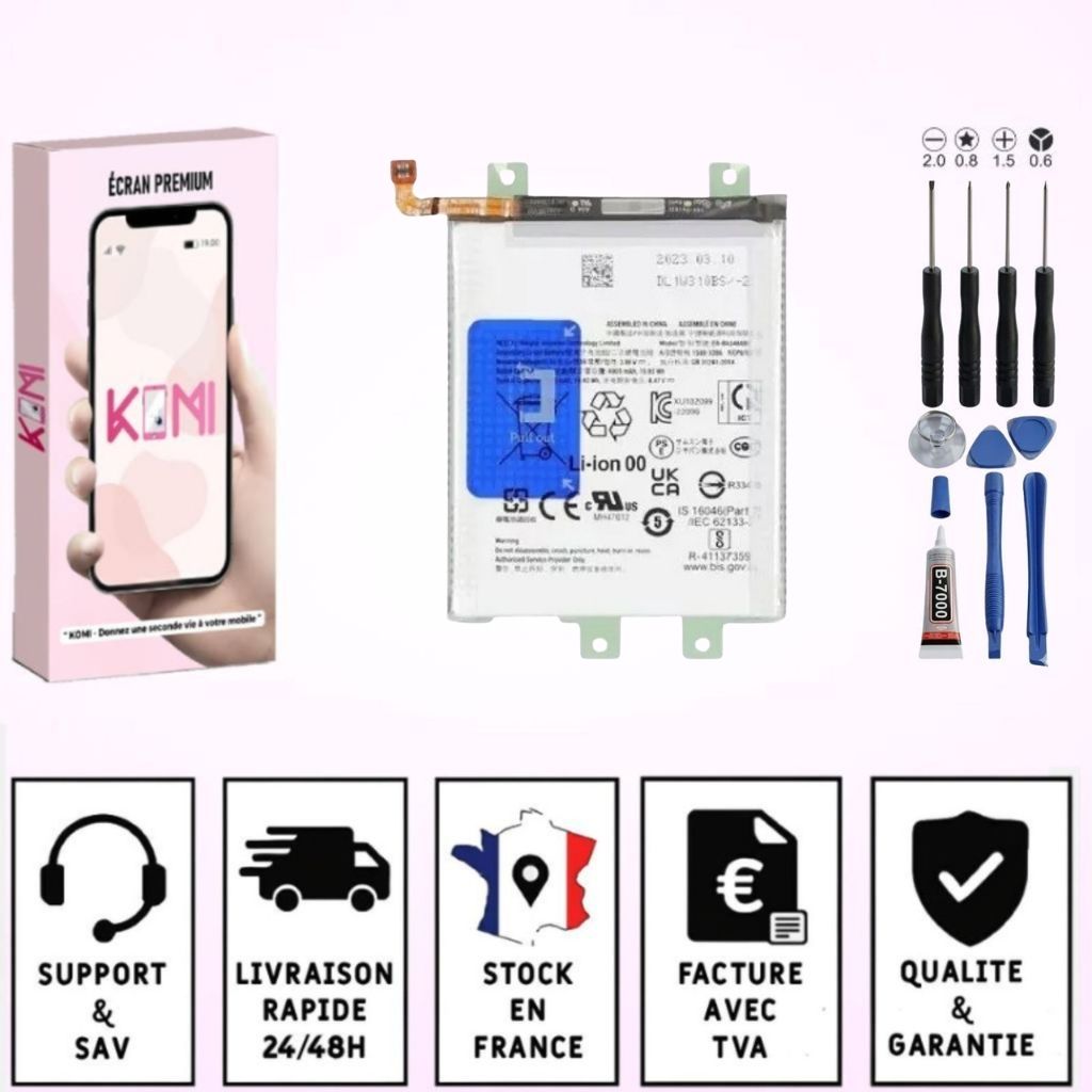 Batterie Samsung Galaxy A34/A54/A35 avec badges garantie
