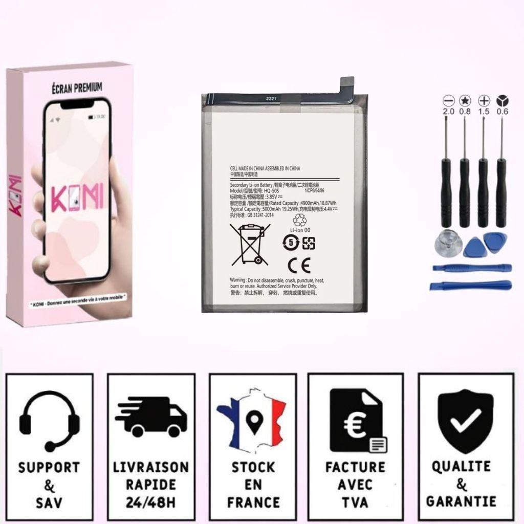 Batterie Samsung Galaxy A02s/A03s avec colle