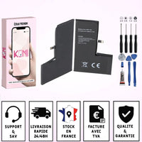 Batterie iPhone XS avec badges garantie