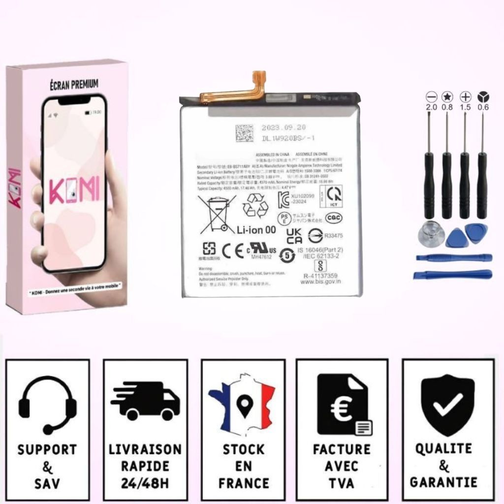 Batterie Samsung Galaxy S23 FE avec colle