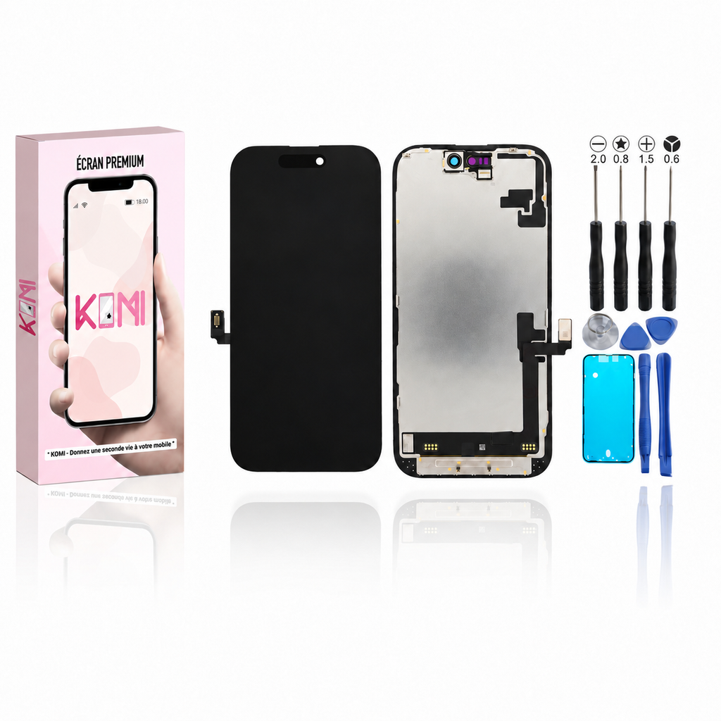 Écran pour iPhone 16 – OLED – Kit outils + adhésif inclus