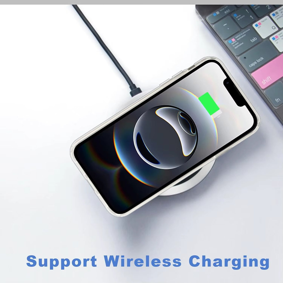 Coque Ko-MAG Transparente pour iPhone 16e – Compatible Recharge sans fil