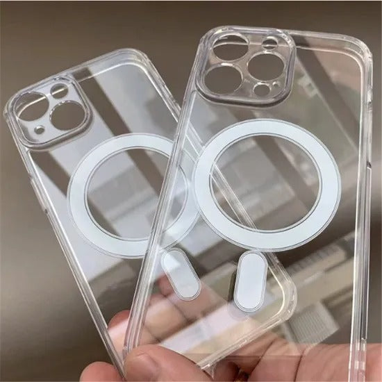 Coque Ko-MAG Transparente pour iPhone 15 Pro – Compatible Recharge sans fil
