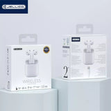 JELLICO - Écouteurs Sans Fil Bluetooth 5.0 – Intra-auriculaires AirBlue C TWS Compact Pods | Blanc