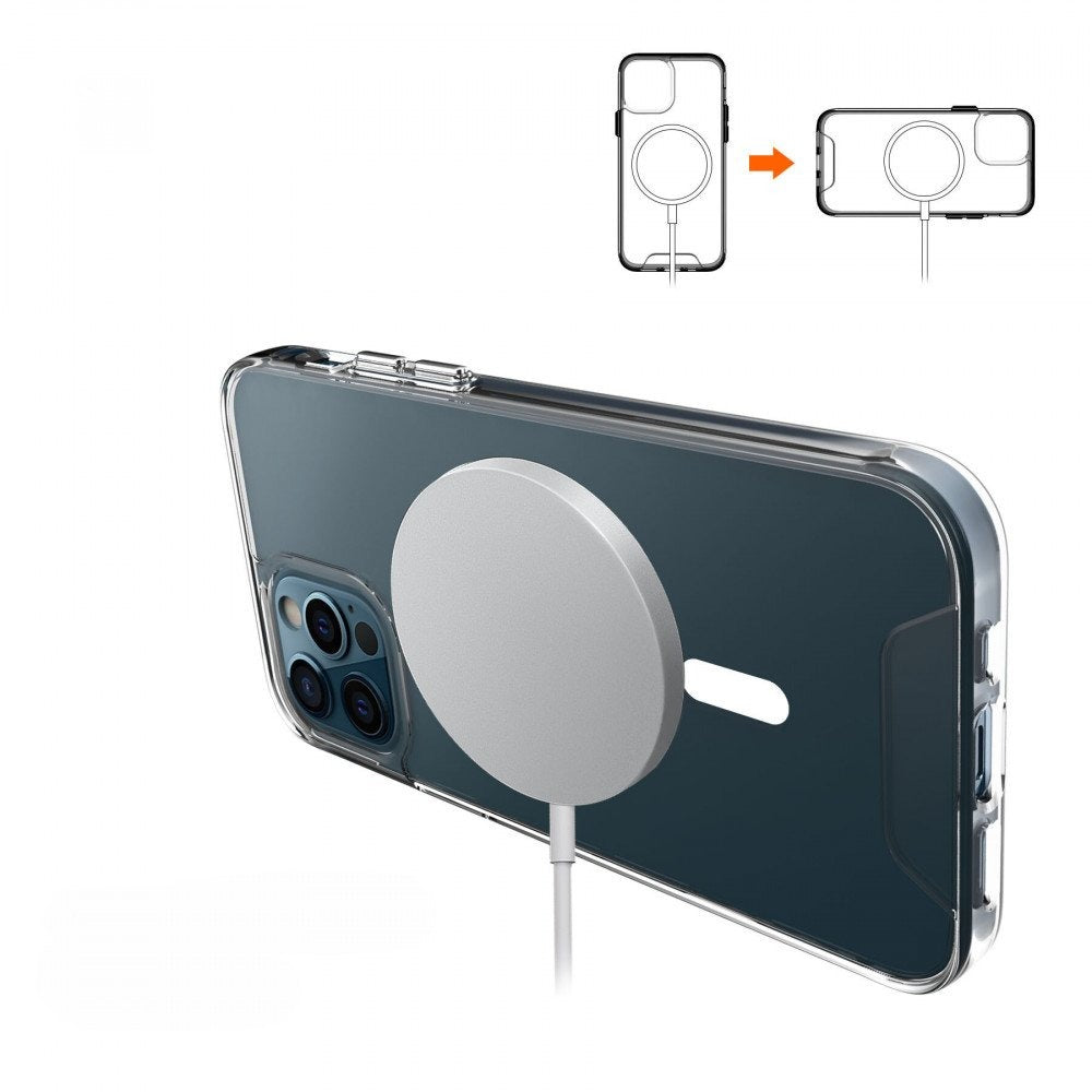 Coque Ko-MAG Transparente pour iPhone 13 Pro Max – Compatible Recharge sans fil