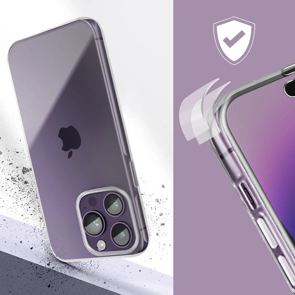 Coque Ko-MAG Transparente pour iPhone 14 Pro Max – Compatible Recharge sans fil