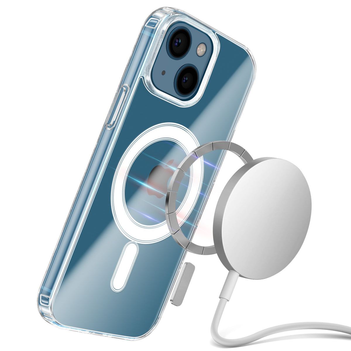 Coque Ko-MAG Transparente pour iPhone 14 Pro Max – Compatible Recharge sans fil