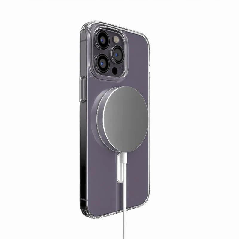 Coque Ko-MAG Transparente pour iPhone 15 Pro Max – Compatible Recharge sans fil