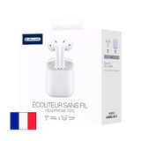 JELLICO - Écouteurs Sans Fil Bluetooth 5.0 – Intra-auriculaires AirBlue C TWS Compact Pods | Blanc