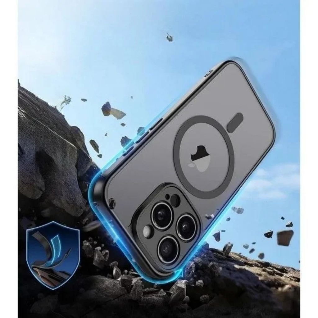 Coque Ko-MAG Transparente pour iPhone 15 Pro Max – Compatible Recharge sans fil