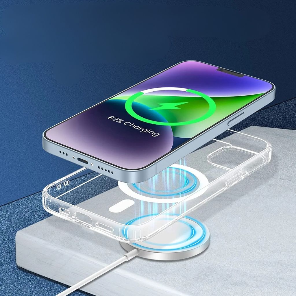 Coque Ko-MAG Transparente pour iPhone 13 mini – Compatible Recharge sans fil